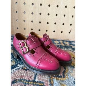 1990s vintage made in England Dr martens 
Mary Jane pink shoes